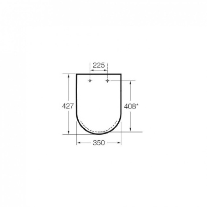 Крышка для унитаза ROCA The Gap Duroplast A80148000U