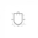 Крышка для унитаза ROCA The Gap Duroplast A80148000U