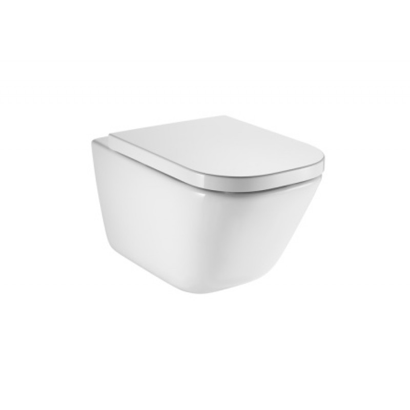 Унитаз подвесной ROCA The Gap + крышка A34H47C000