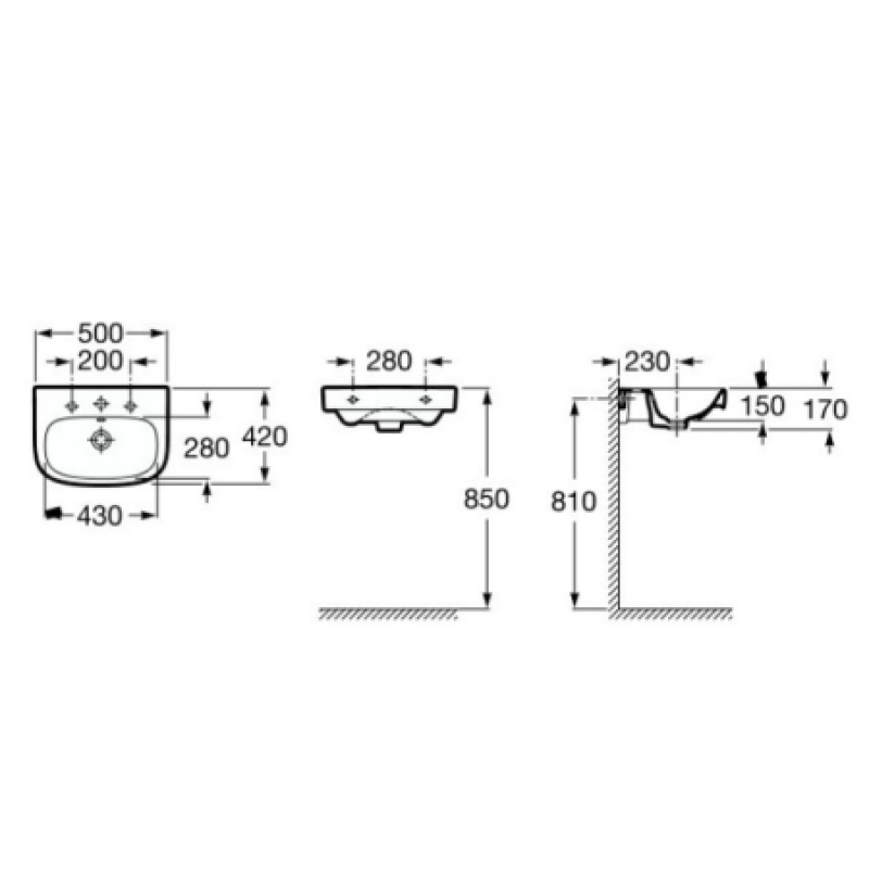 Раковина Roca Debba 350х300 мм A325996000