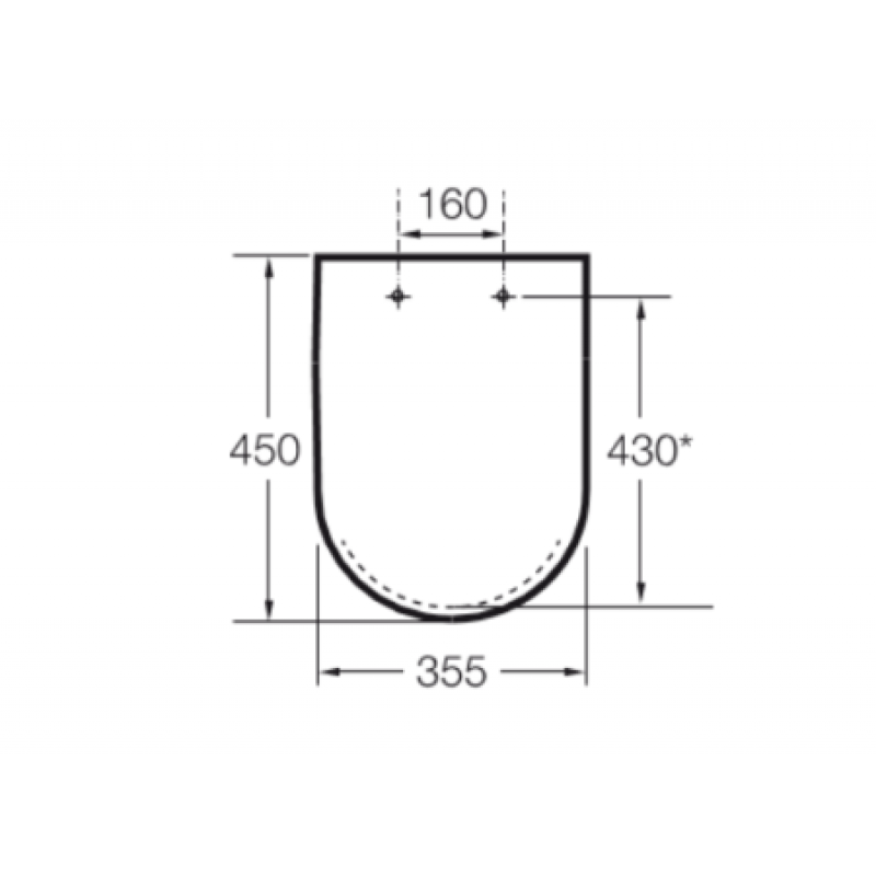 Кришка для унітазу ROCA Dama-N Duroplast A801780004