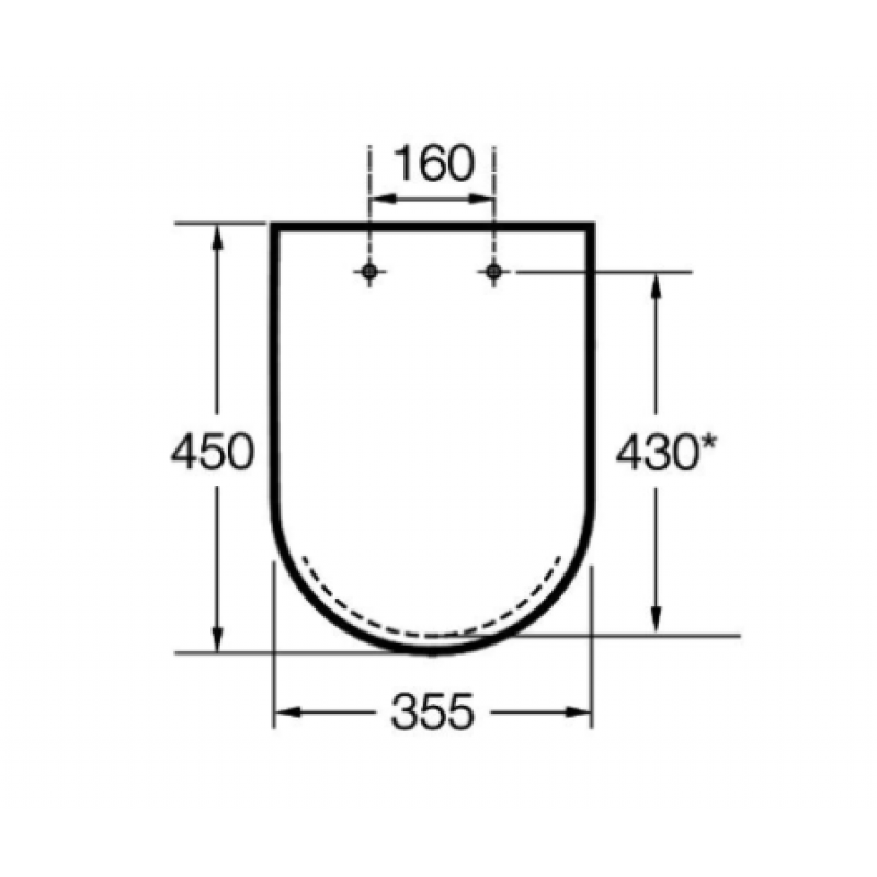 Кришка для унітазу ROCA Dama-N Soft Close Duroplast A801782004