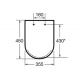 Кришка для унітазу ROCA Dama-N Soft Close Duroplast A801782004