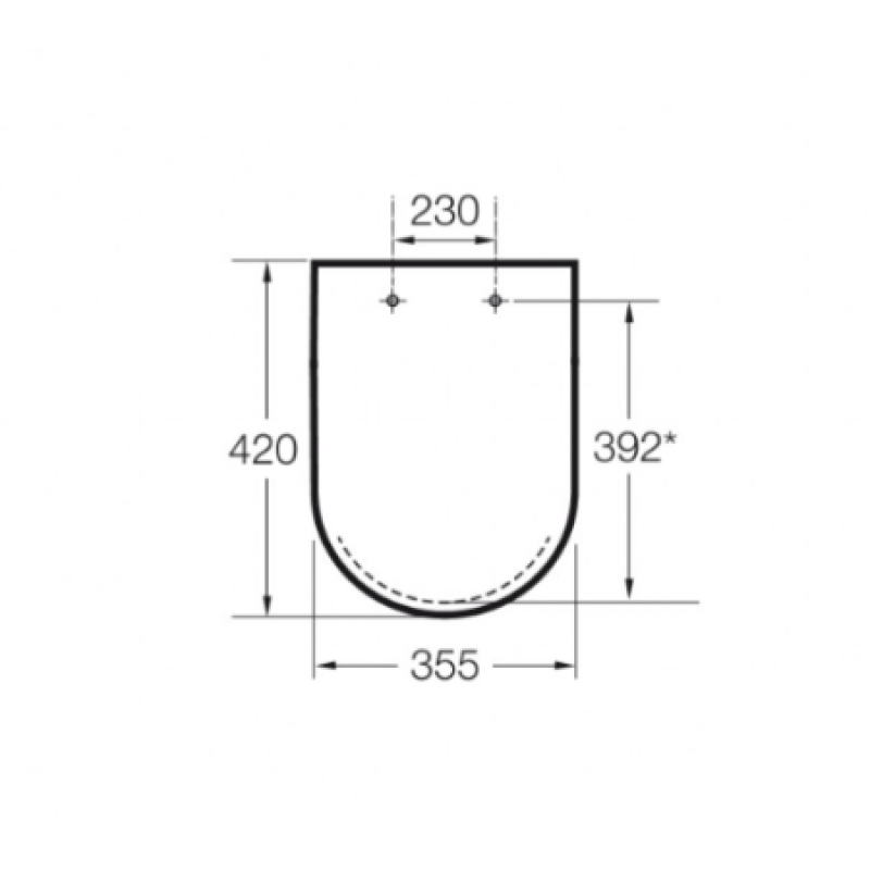 Кришка для унітазу ROCA Dama-N Duroplast A80178B004