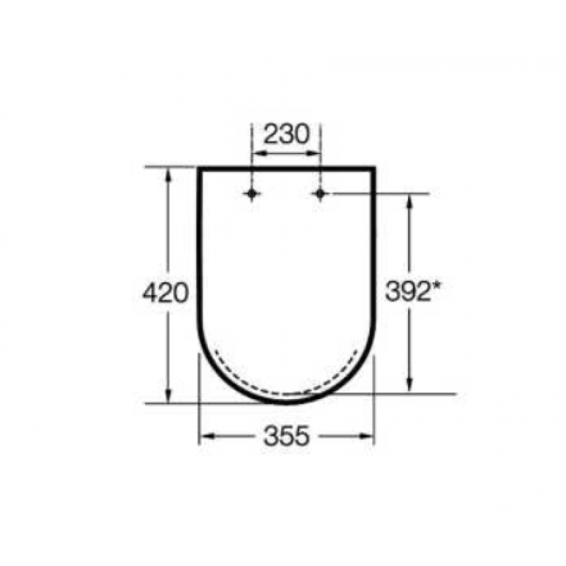 Кришка для унітазу ROCA Dama-N Soft Close Duroplast A80178C004