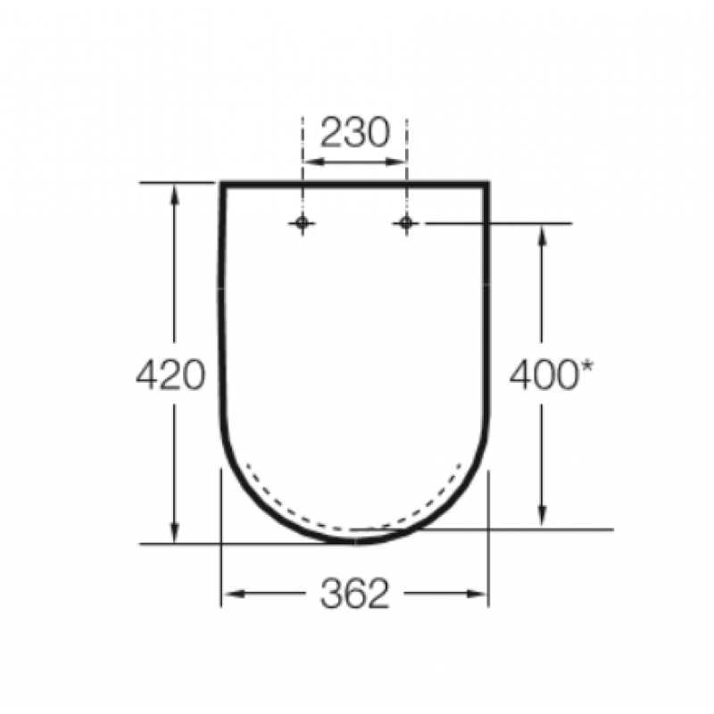 Кришка для унітазу ROCA Meridian Soft Close Duroplast A8012AC004