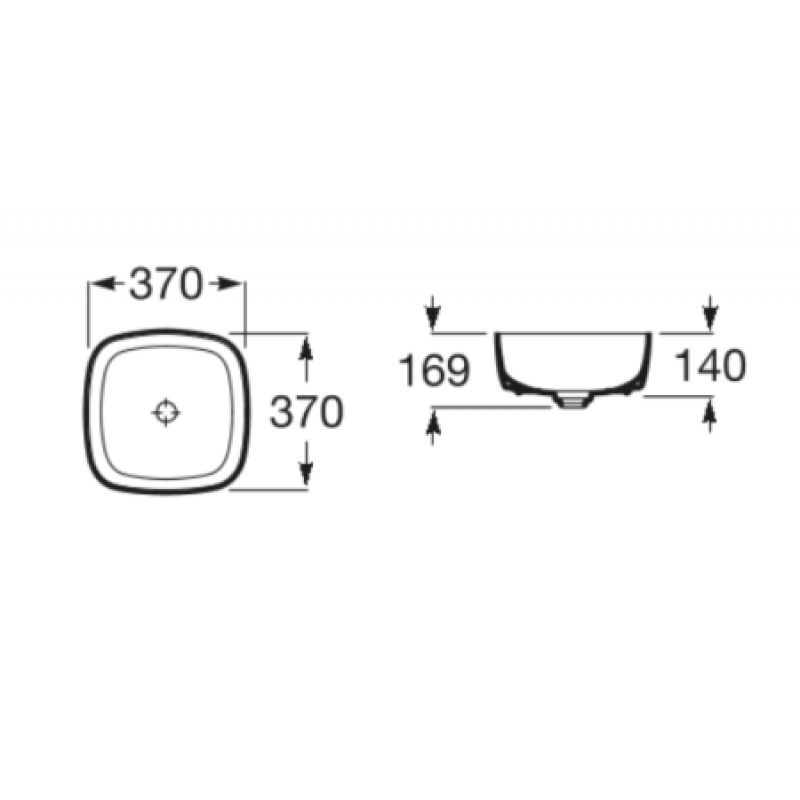 Раковина Roca Inspira Soft 370x370 мм A327502000