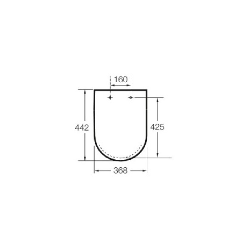 Крышка для унитаза ROCA Inspira Round Soft Close Supralit A80152200B
