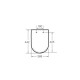 Крышка для унитаза ROCA Inspira Round Soft Close Supralit A80152200B
