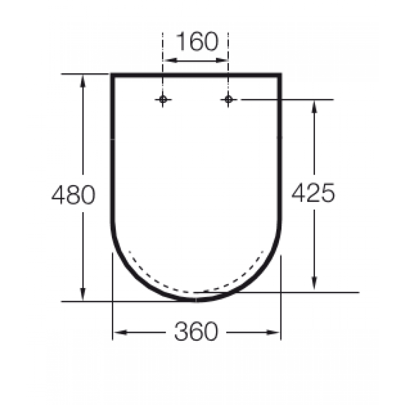 Крышка для унитаза ROCA Inspira Square Soft Close Supralit A80153200B