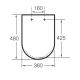 Крышка для унитаза ROCA Inspira Square Soft Close Supralit A80153200B