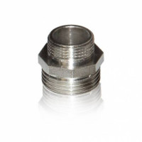 Ніпель General Fittings латунний нікельований 1"х3/4" ПН 260003N100500H