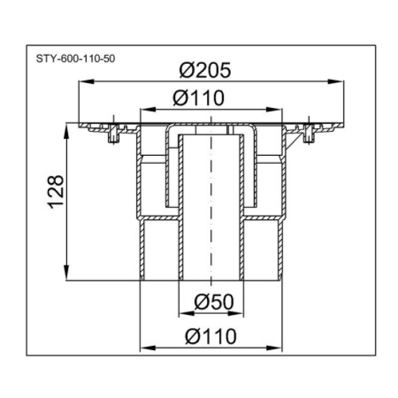 Корпус трапу Styron STY-600-110-50