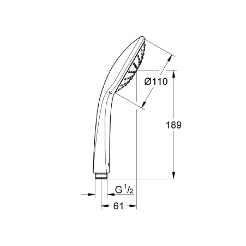 Душевая лейка Grohe Euphoria 110 Mono 27265000
