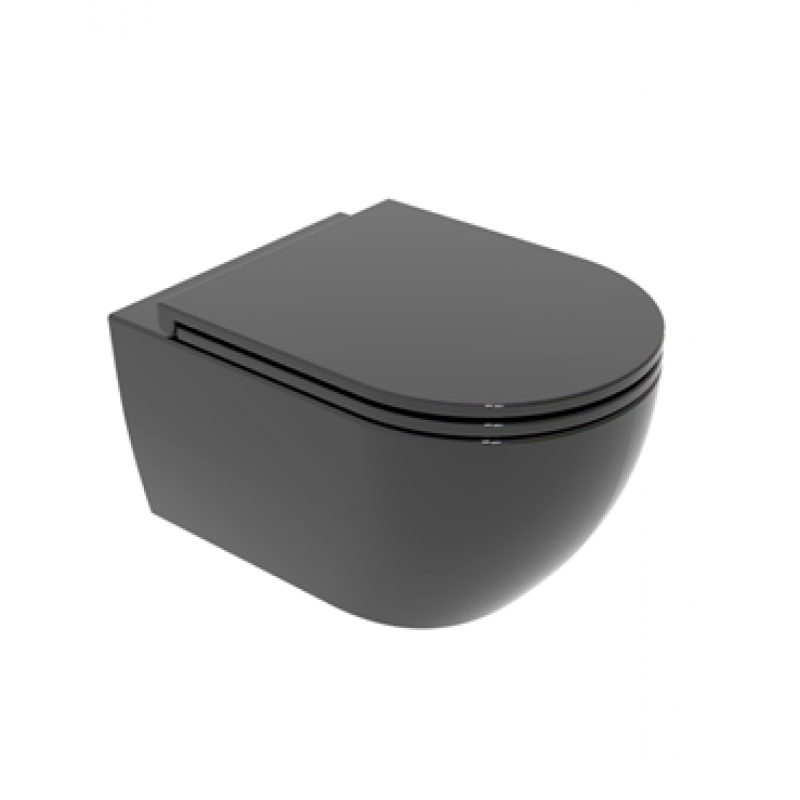 Унитаз подвесной GSG LIKE glossy black LKWCSO002
