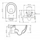 Унитаз подвесной GSG LIKE matt black LKWCSO003