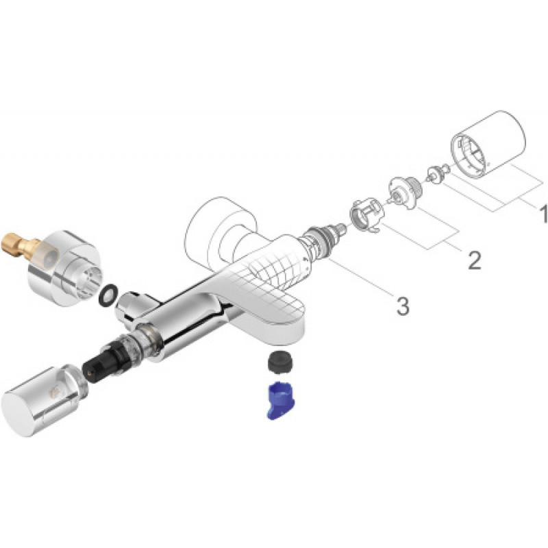 Термостатический смеситель для ванны Grohe Grohtherm 3000 Cosmopolitan 34276000