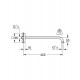 Настенный кронштейн Grohe Rainshower 422 мм 26145000