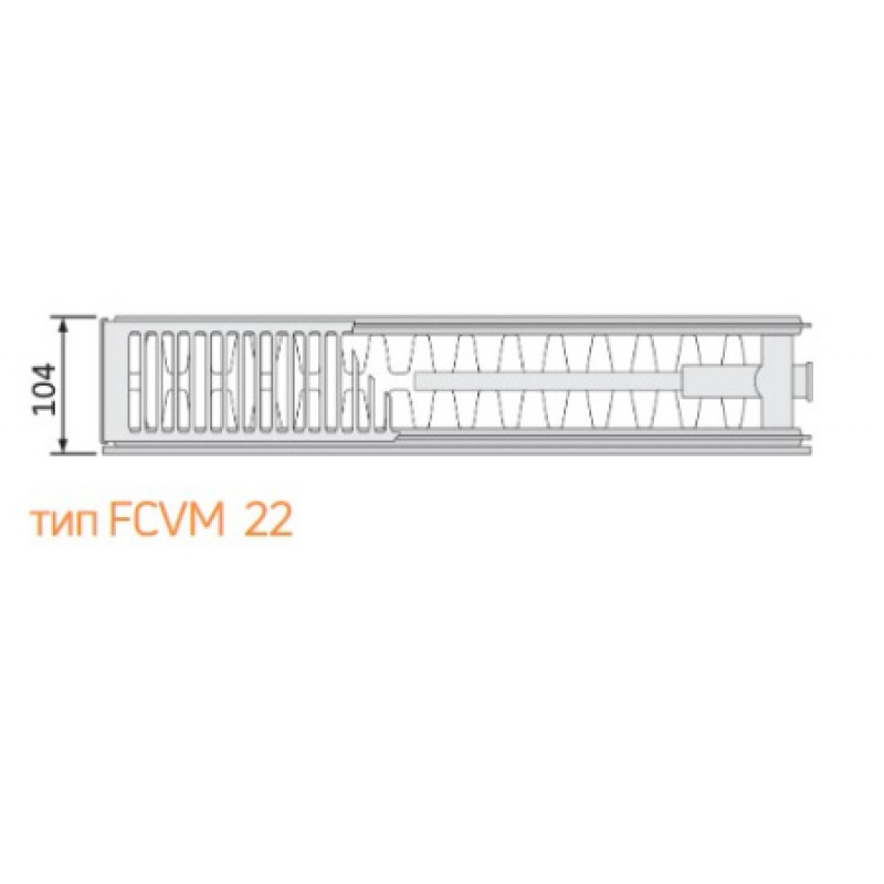 Стальной радиатор Purmo Plan Ventil Compact 22 тип 500х1800 мм