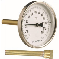 Термометр AFRISO BiTh 100/100 0-120C 1/2" аксиальный 63813