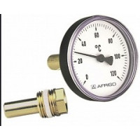 Термометр AFRISO пластиковый BiTh 63/100 0-120С 1/2" аксиальный 63711