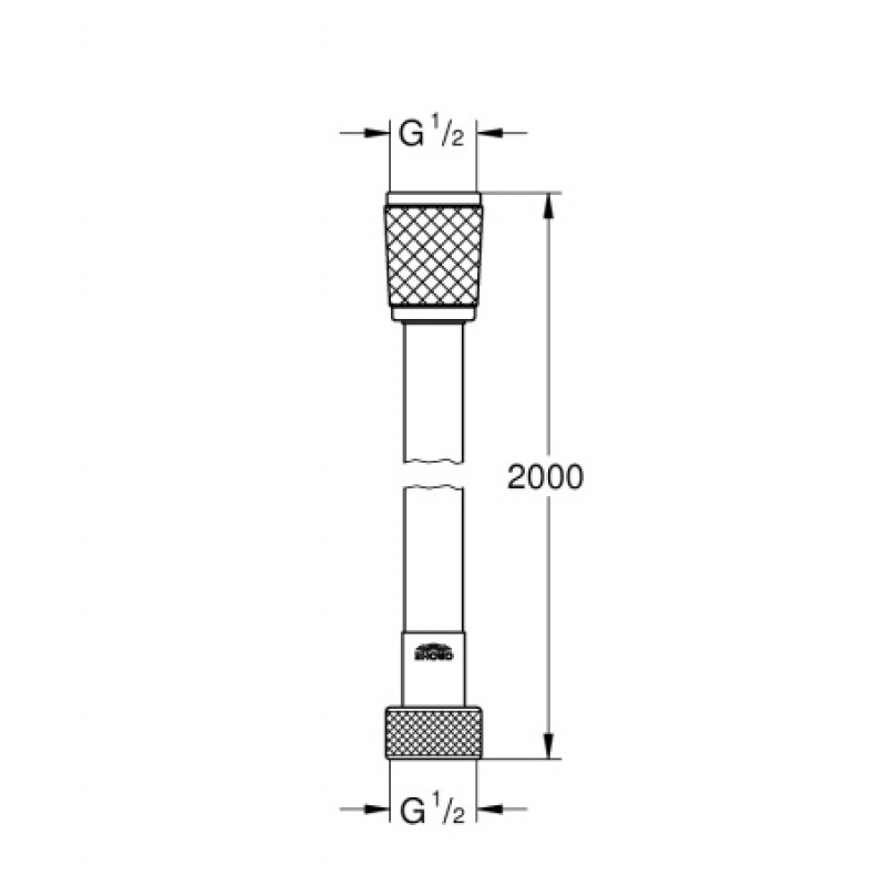 Душевой шланг Grohe Relexaflex 2000 мм 28155001