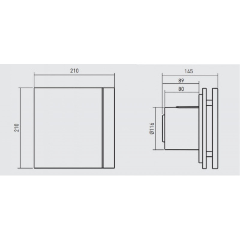 Вентилятор Soler&Palau SILENT-200 CZ GREY DESIGN - 4C (230V 50) 5210616600