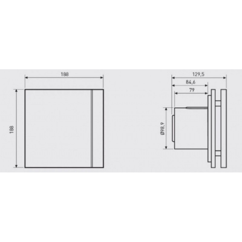 Вентилятор Soler&Palau SILENT-100 CHZ DESIGN - 3C (230V 50) 5210603300