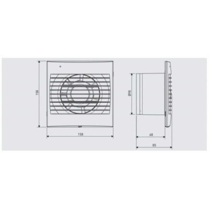 Вентилятор Soler&Palau DECOR-100 CR 230V 50 5210002100