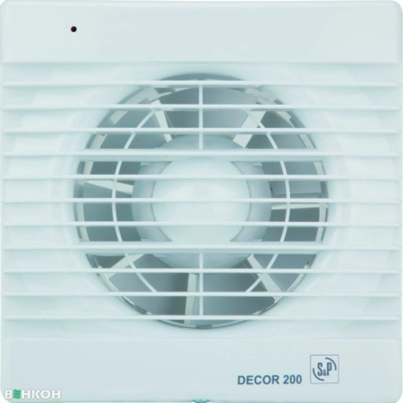 Вентилятор Soler&Palau DECOR-200 CH 230V 50 5210104500