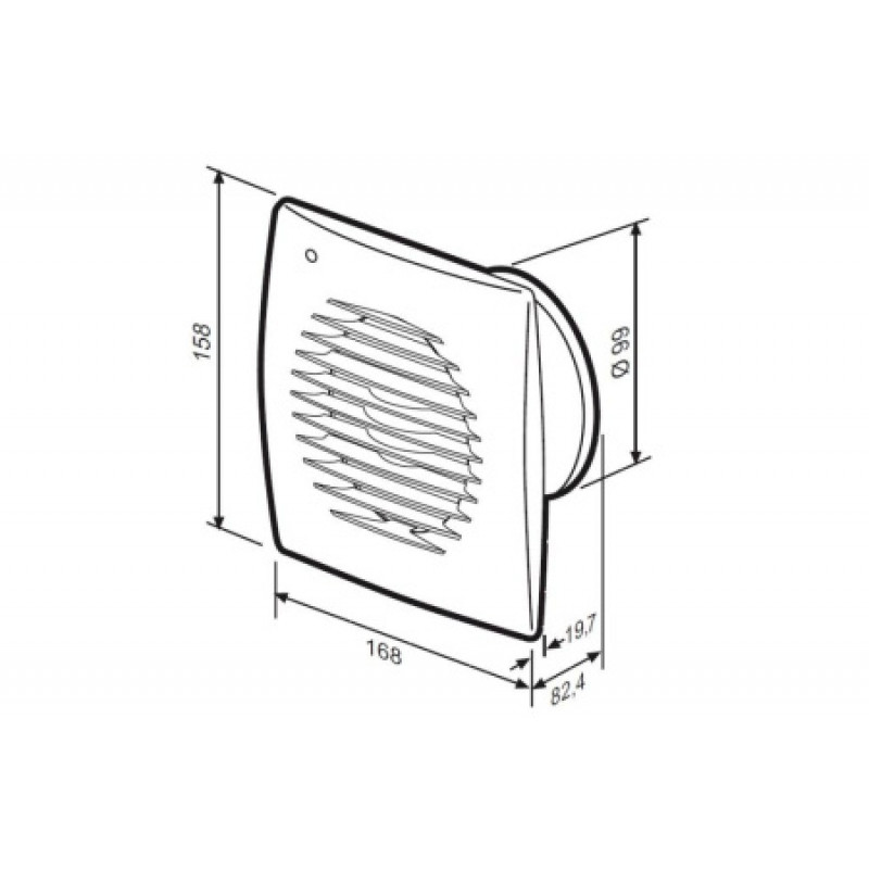 Вентилятор Soler&Palau FUTURE-120 C 230V 50 5210076500