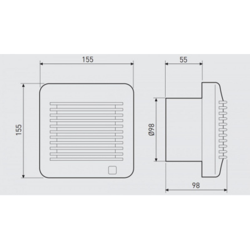 Вентилятор Soler&Palau EDM-100 S 230V 50 5211450100