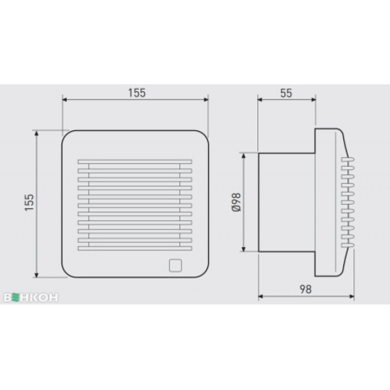 Вентилятор Soler&Palau EDM-100 C 230V 50 5211453500