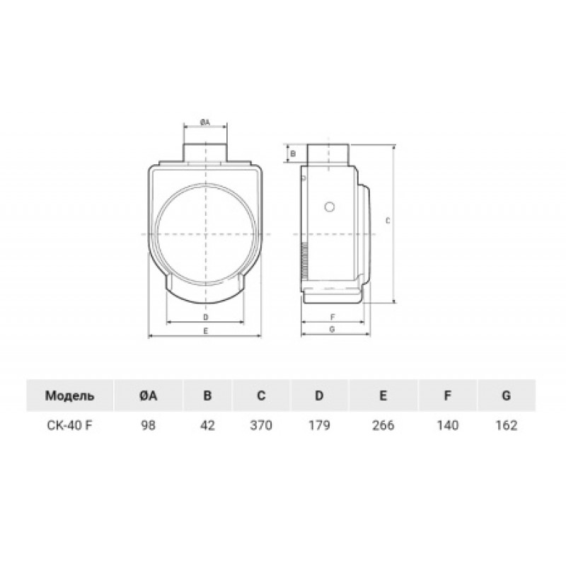 Вентилятор Soler&Palau CK-40 F 230V 50 5211316400