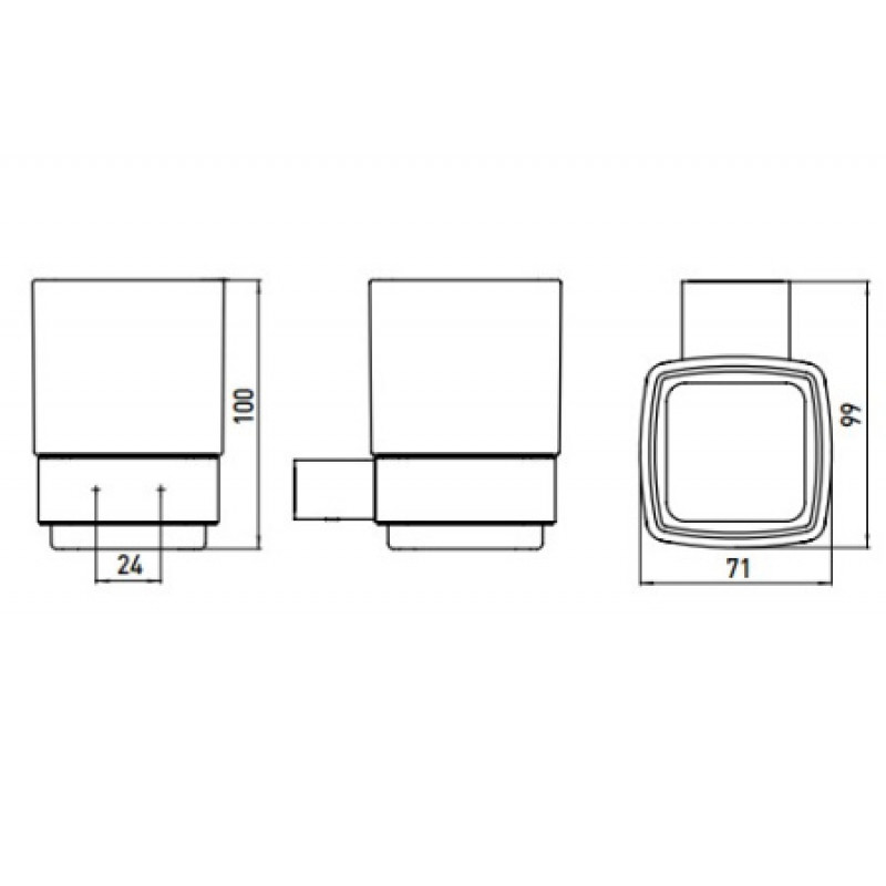 Склянка EMCO Loft 052000100