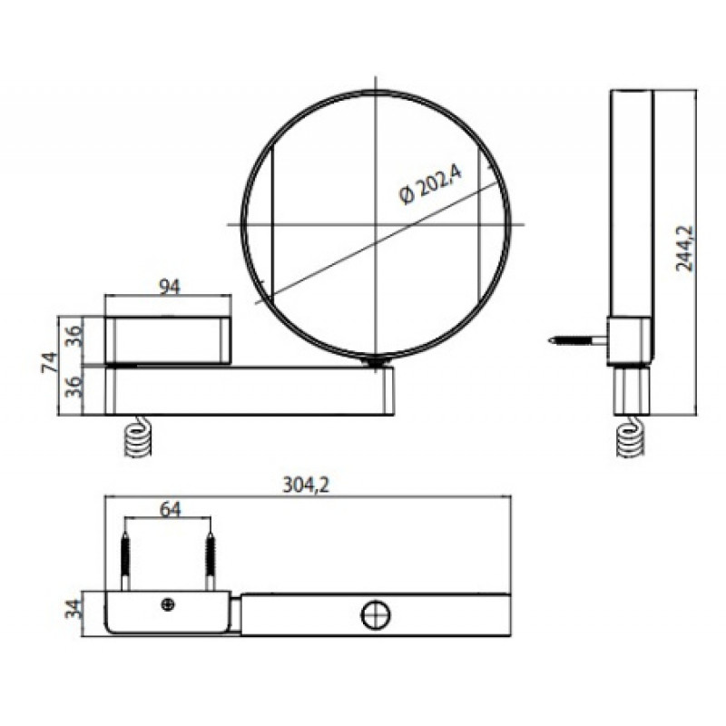 Зеркало косметическое EMCO Spiegel LED 109506018