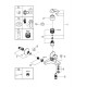 Смеситель для ванны Grohe Bau Curve 23599000