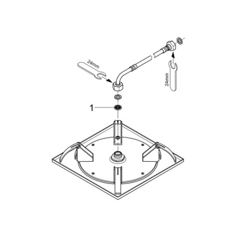 Верхний душ Grohe Rainshower F-Series 10'' 27467000