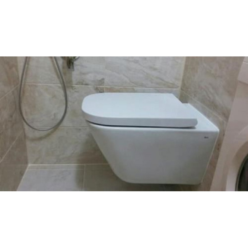 Унитаз подвесной ROCA The Gap + крышка A34H470000
