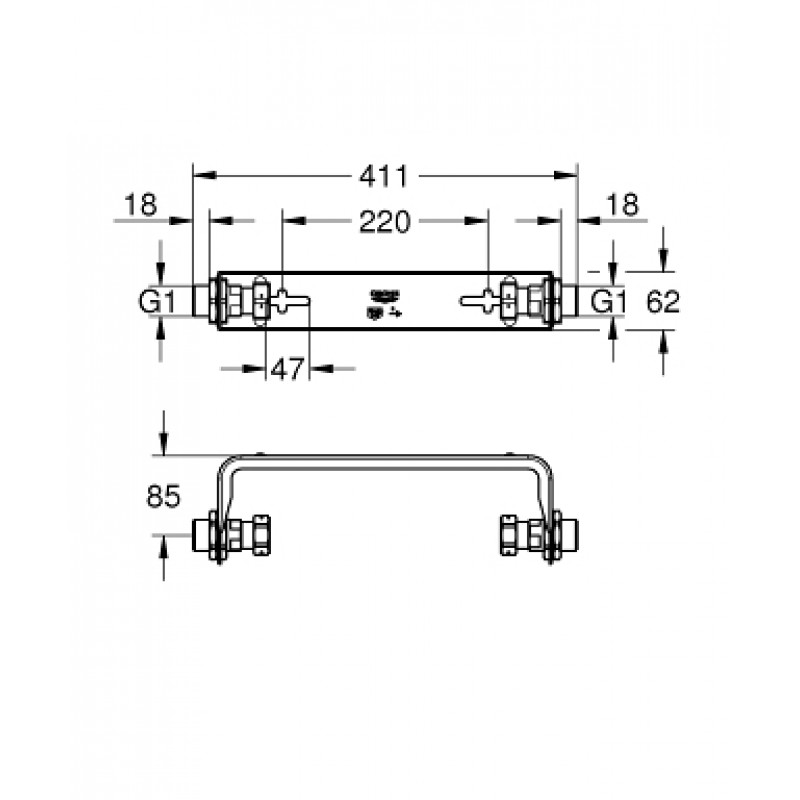 Монтажний комплект для Grohe Sense 22501000