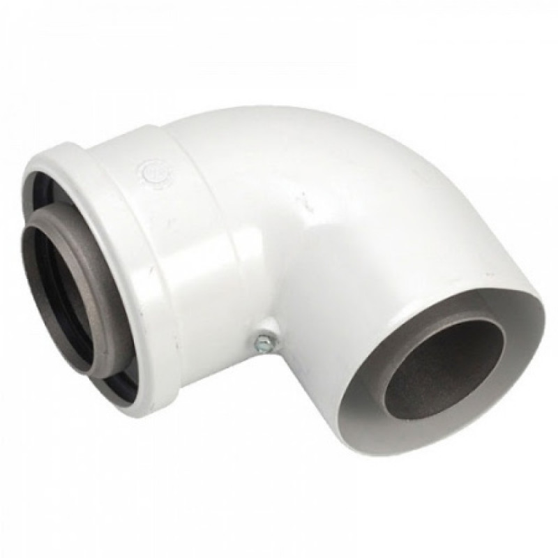 Коліно концентричної труби Vaillant 60/100 РР 87° (конденс)