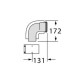Коліно концентричної труби Vaillant 60/100 РР 87° (конденс)