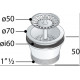 Донний клапан для кухонного миття OMP 70 мм х 1 1/2" 132.505.6
