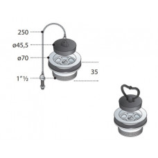 Донный клапан для кухонной мойки OMP 70 мм х 1 1/2" 232.535.6