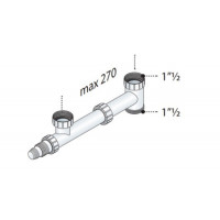 Комплект подключения для двойной кухонной мойки OMP 2414.334.6