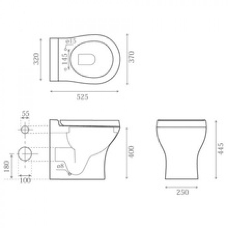 Унитаз напольный Bathco Formentera 4506