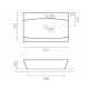 Раковина Bathco SARDINERO 615x375x100 мм 0041