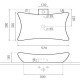 Раковина Bathco MAGDALENA Negro 570x390x145 мм 0092/NE