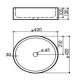 Раковина Bathco BALI Negro 420x130 мм 00304
