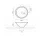 Раковина Bathco CONICO Beige 405x160 мм 00305
